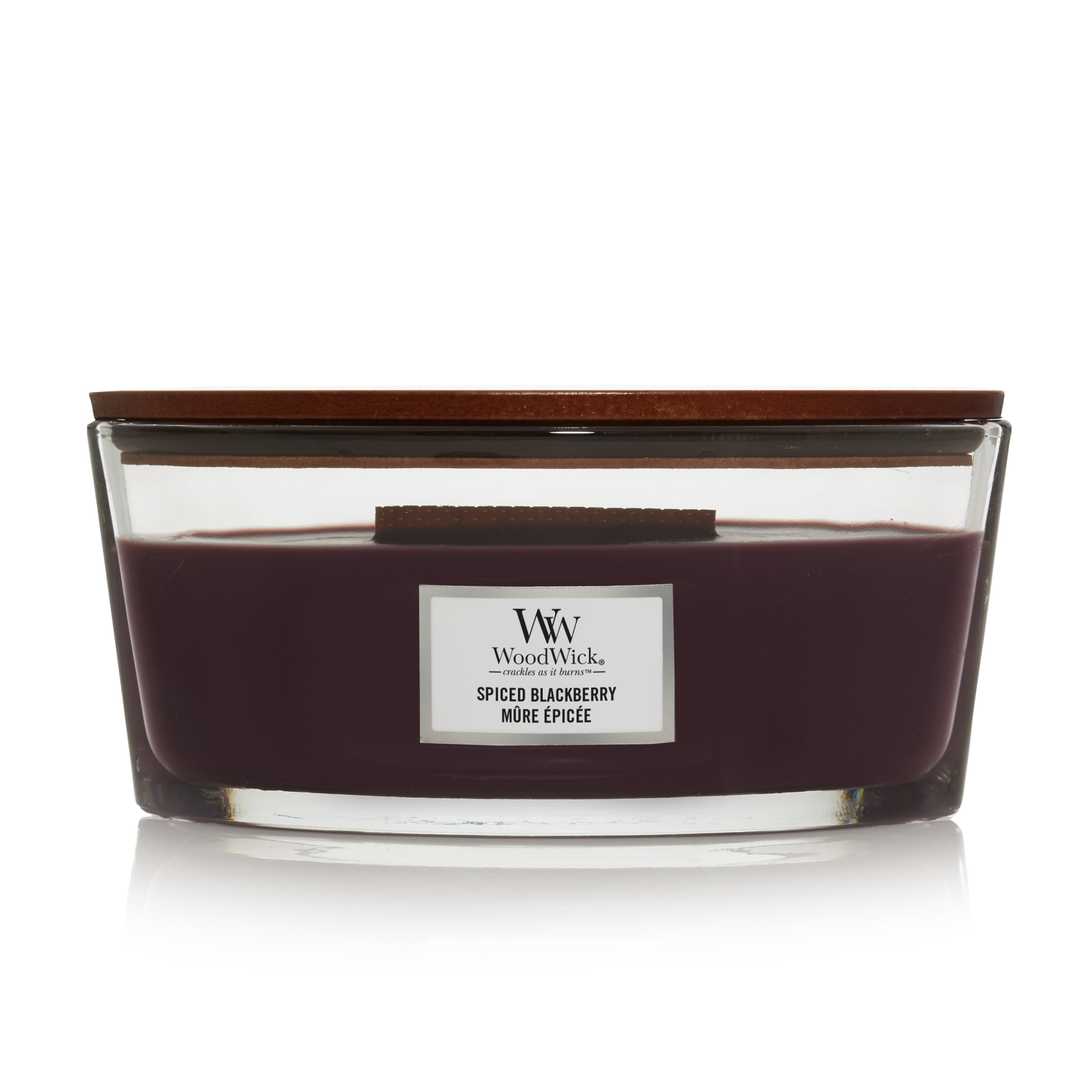 WOODWICK Geurkaars ellipse - spiced blackberry blackberry