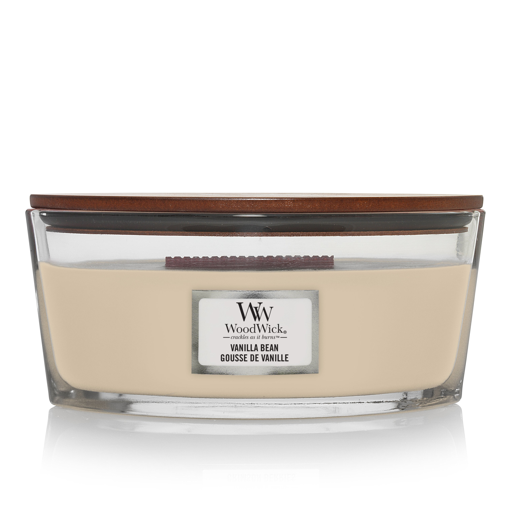 WOODWICK Geurkaars ellipse - vanilla bean