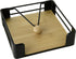 IHR servethouder - 17.5x17.5x5.5cm - zwart    10107