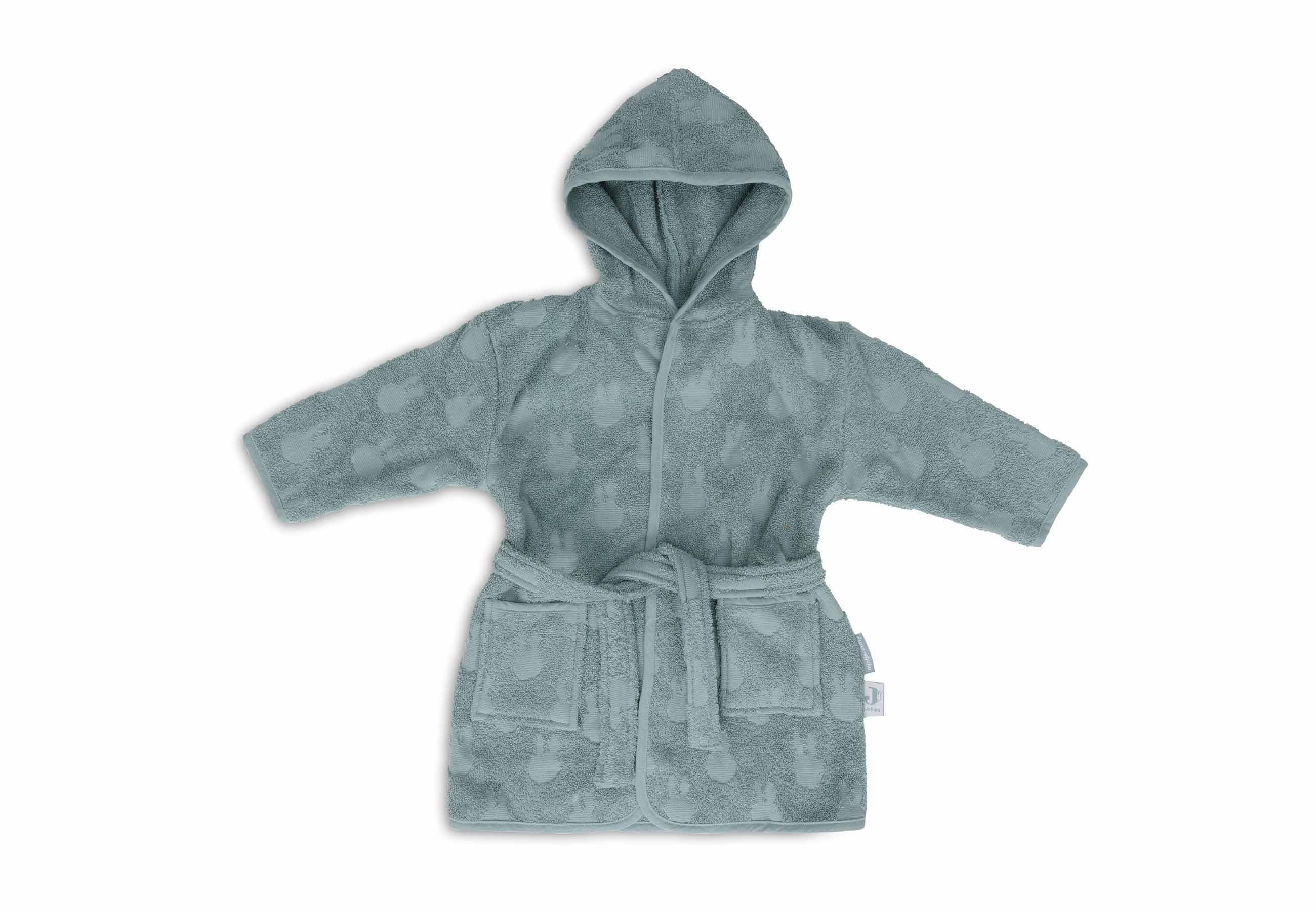 JOLLEIN badjas - 3/4j - miffy jacquard - sea green