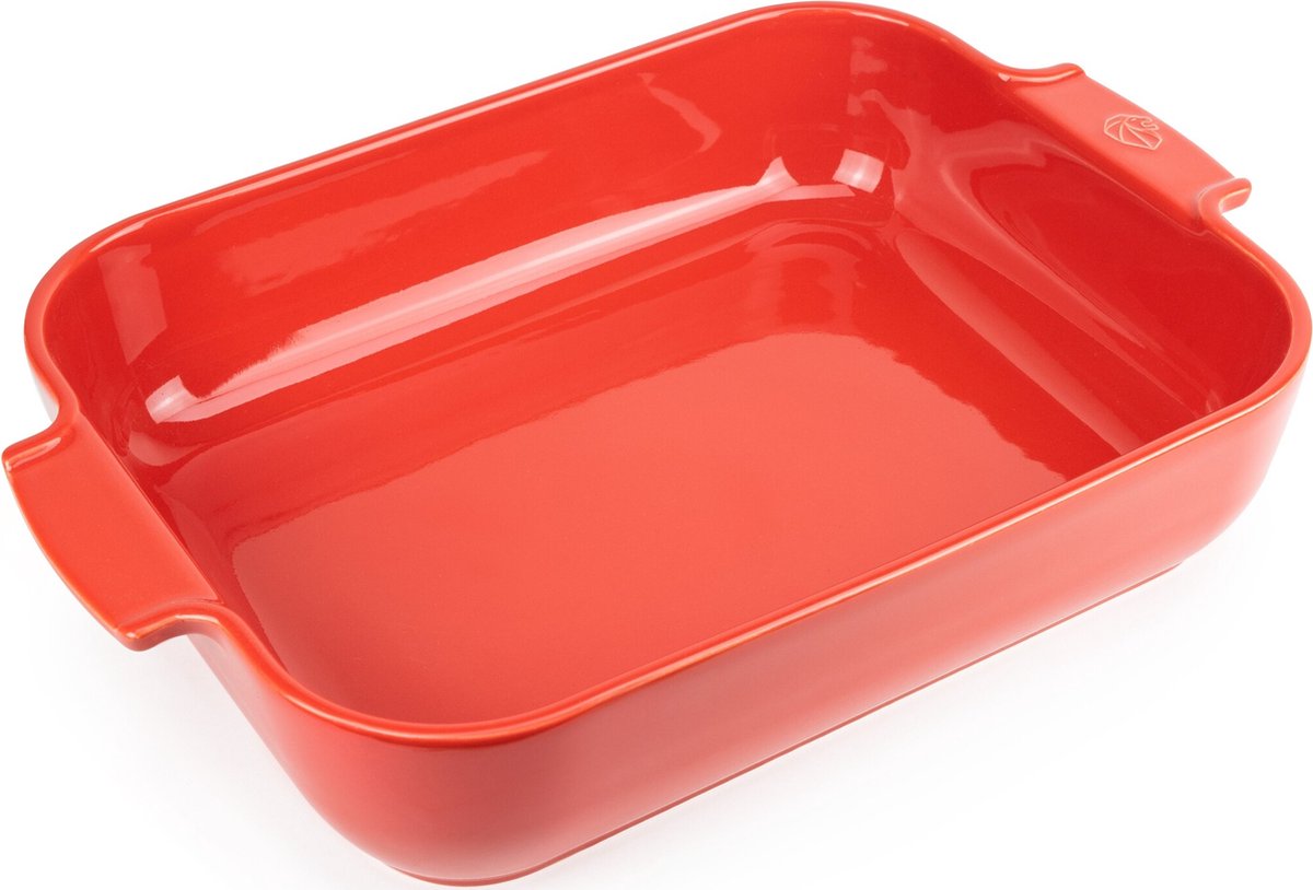 Peugeot ovenschaal rechthoek 32cm - rood