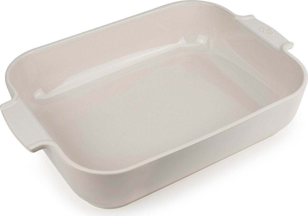 PEUGEOT APPOLIA rechthoekige keramische ovenschaal 40cm - Ecru
