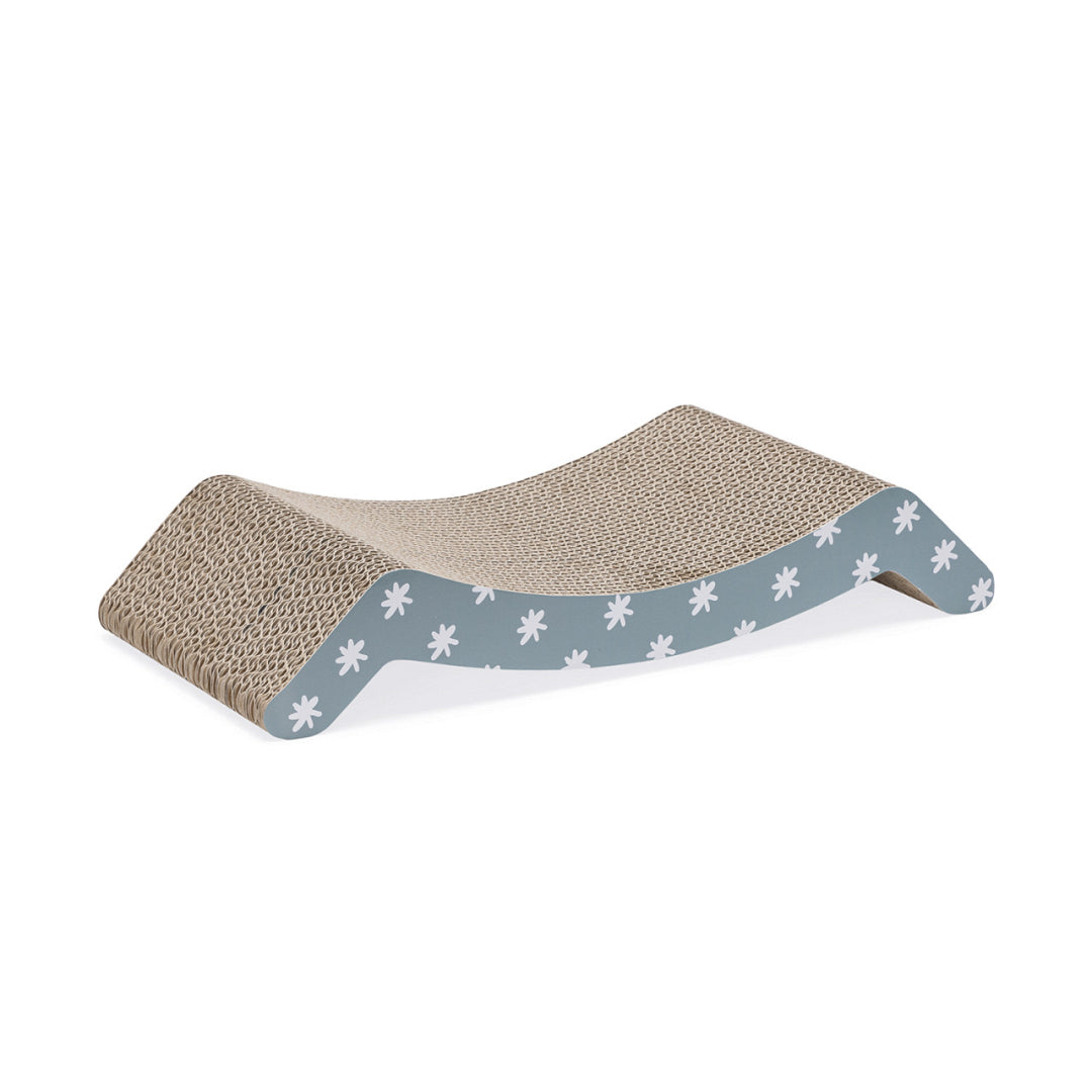 BEEZTEES Krabplank star karton - blauw 44x21x8cm