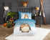 GOODMORNING Dekbedovertrek - 140x220cm 32087 pinguin flanel multi