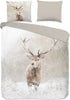 GOODMORNING Dekbedovertrek - 200x220cm - 10077 flanel zand