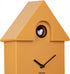 CUCKOO wandklok modern - 41x8.5x21.5cm - Ochre yellow