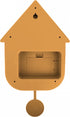 CUCKOO wandklok modern - 41x8.5x21.5cm - Ochre yellow
