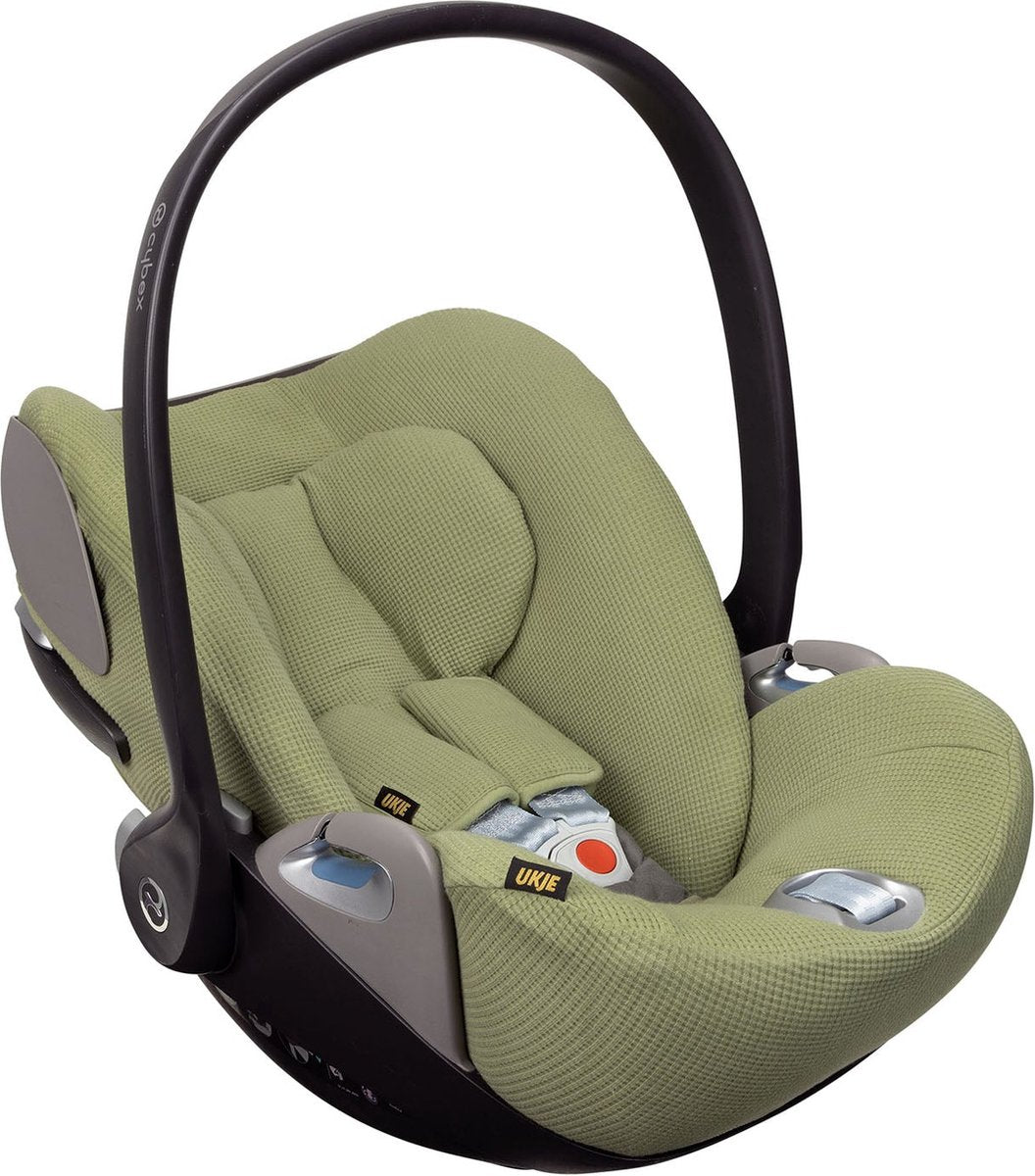 UKJE Beschermhoes autostoel - waffle green - geschikt vr Cybex Cloud Z/Z2/T