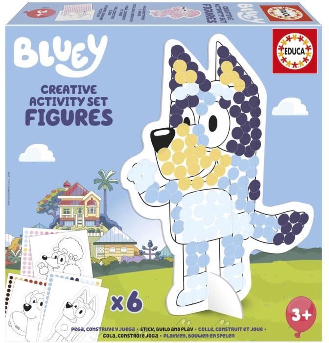 EDUCA Bluey Creatieve activiteitenset 3D 300st.
