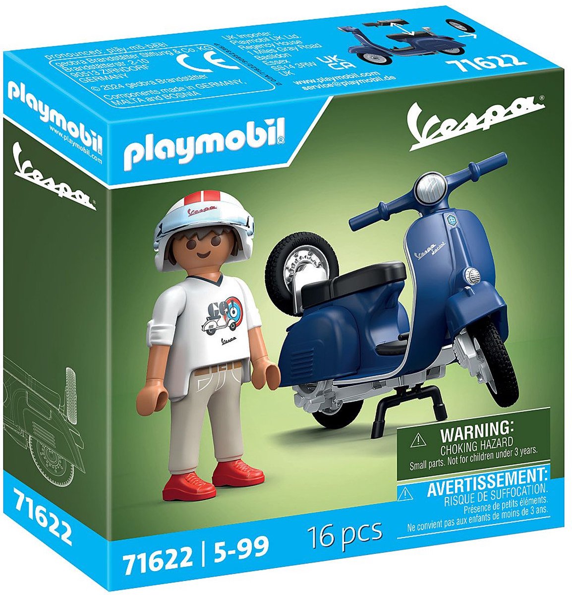 PLAYMOBIL 71622 Vespa 150 sprint Veloce blauw
