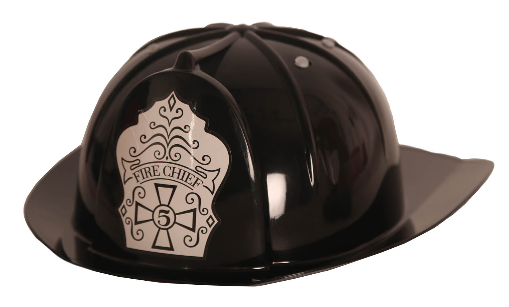 Brandweerhelm - zwart