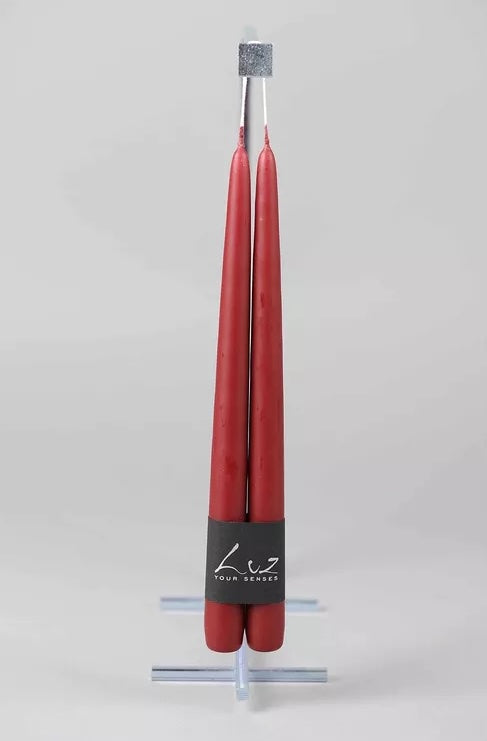 Luz Your Senses Smooth - 2 tafelkaarsen 30cm - chateauneuf