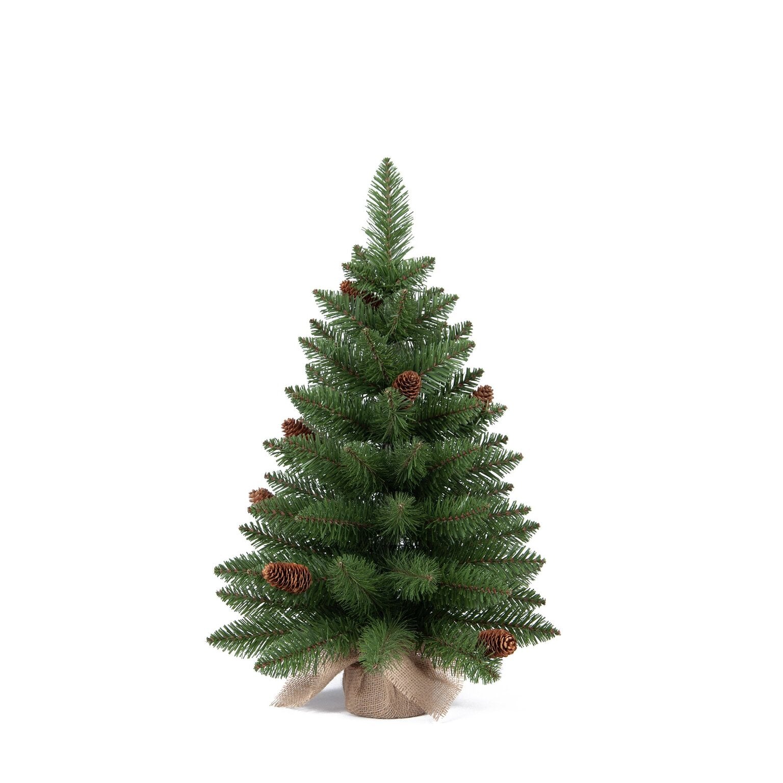 Kerstboom Fremont TT cones burlap - 60cm