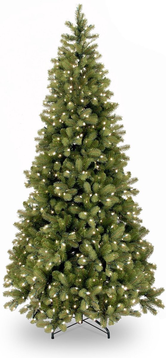 Kerstboom poly Bayberry slim power connect - h 243cm 550L 550lichtjes power connect - hinged