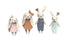 SPEEDY MONKEY konijn familie van 4 - 12x 9cm - 3y