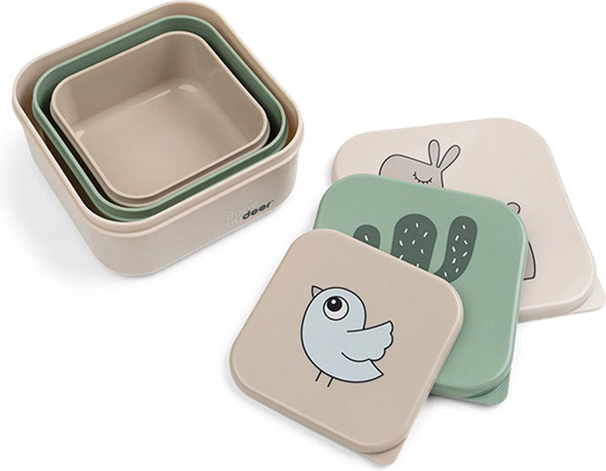 DONE BY DEER snackbox set 3 stuks - Lalee sand mix