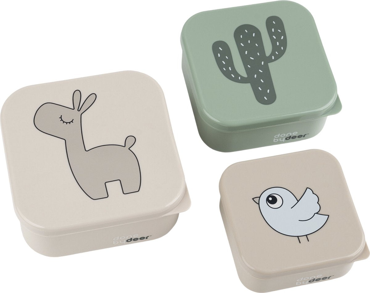 DONE BY DEER snackbox set 3 stuks - Lalee sand mix