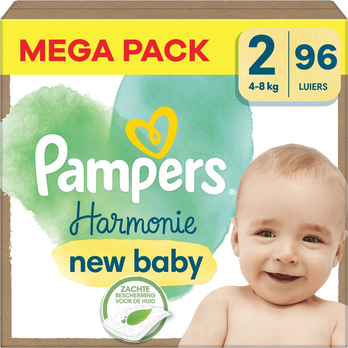 PAMPERS Harmonie maat 2 4/8kg - 96st.