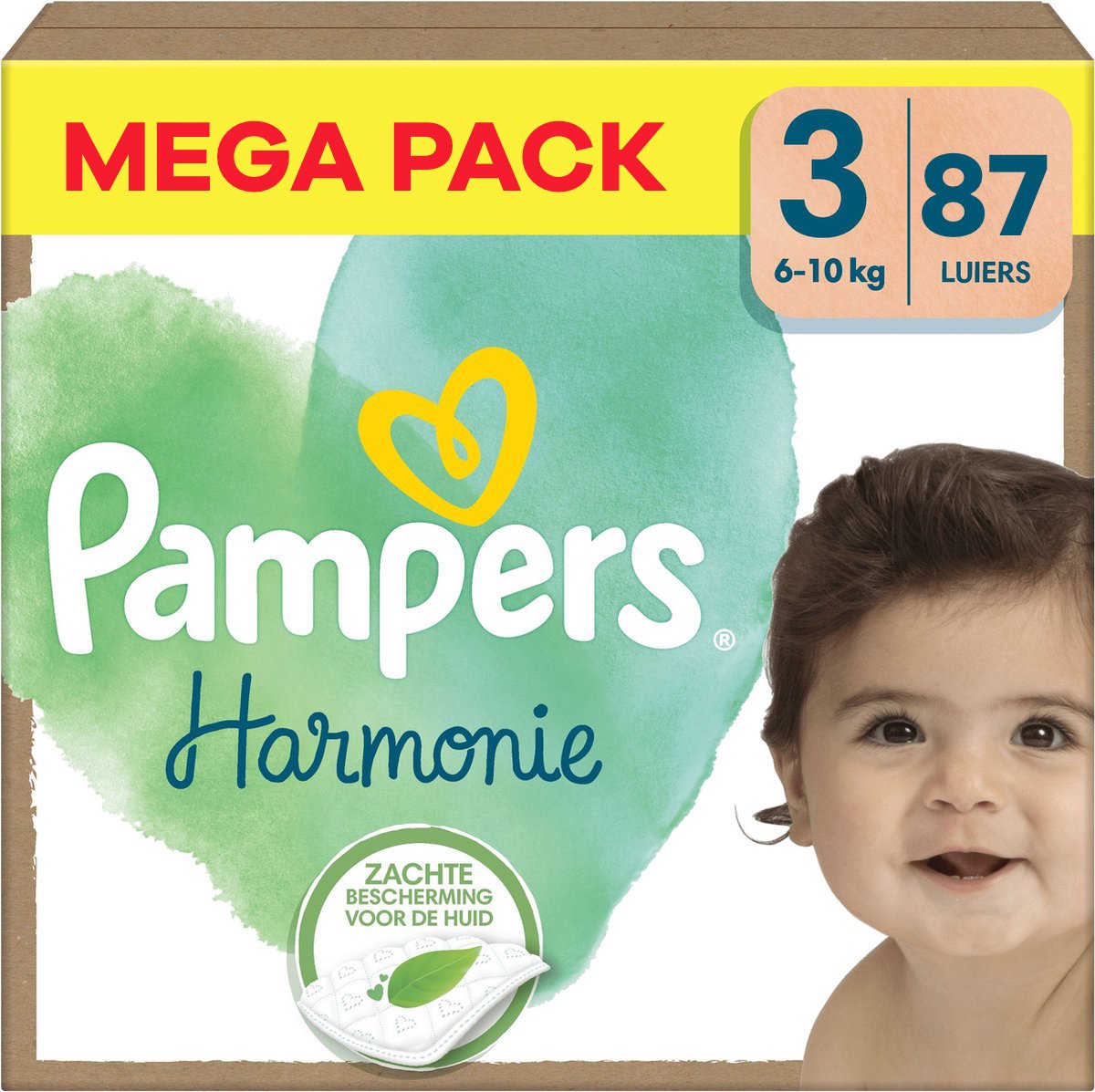 PAMPERS Harmonie maat 3 6/10kg - 87st.