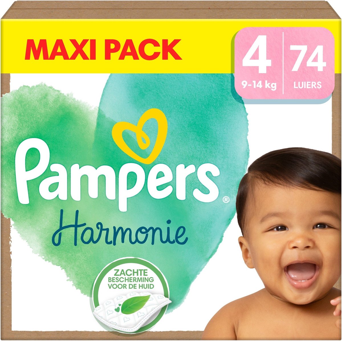 PAMPERS Harmonie maat 4 9/14kg - 74st.