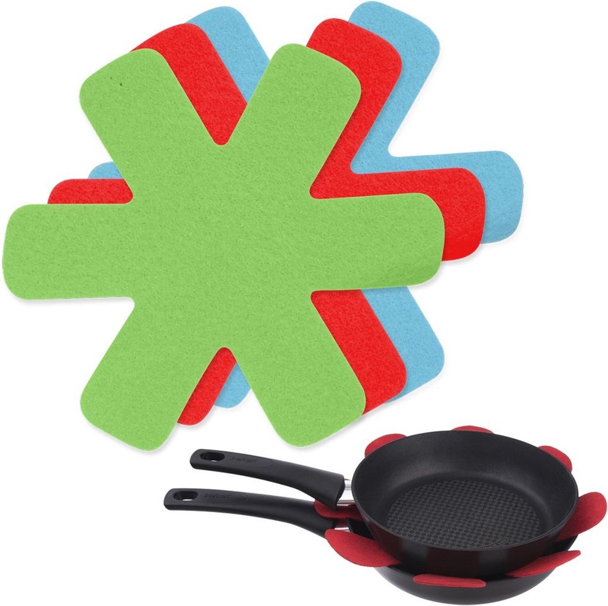 Pan- stapelbeschermers 5st.- 18cm