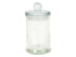Voorraadpot glas knop  Ø6*11cm met knop