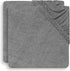 JOLLEIN Hoezen aankleedkussen badstof - 50x70cm 2st. - storm grey