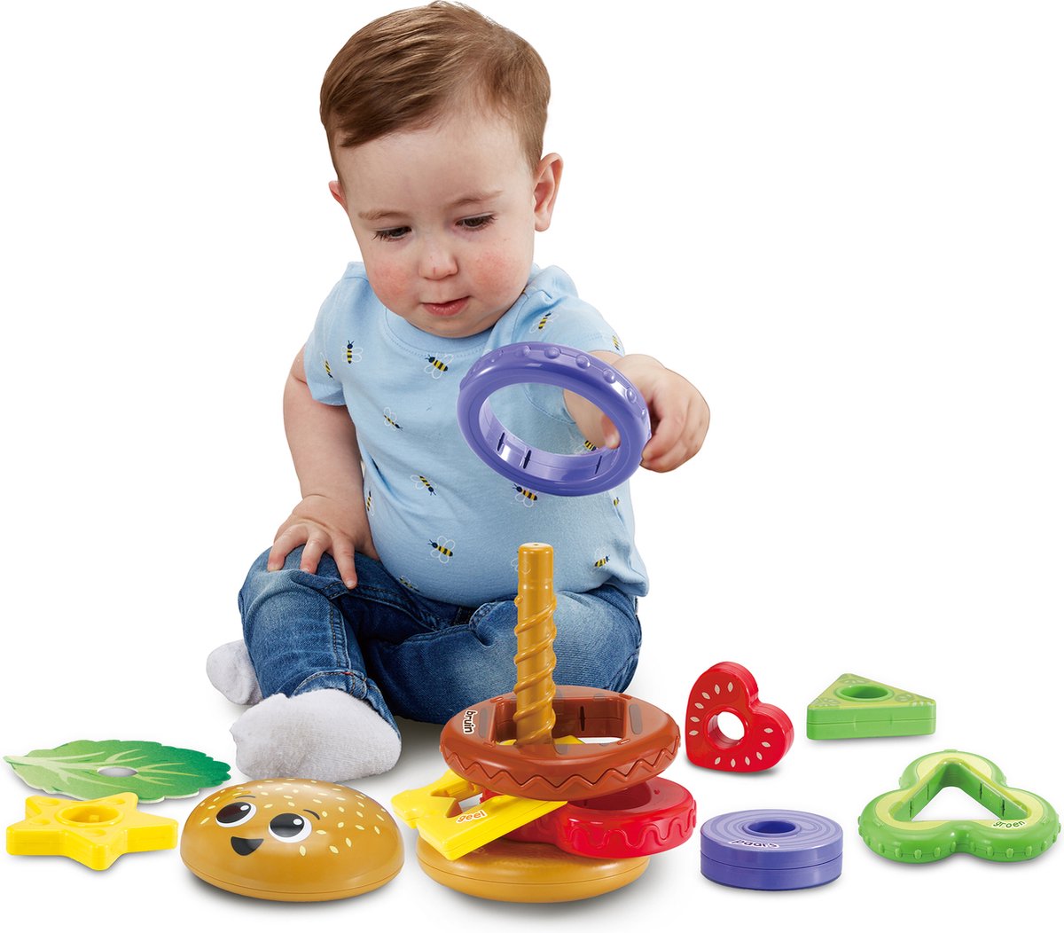 Vtech Baby - Stapel & draai hamburger