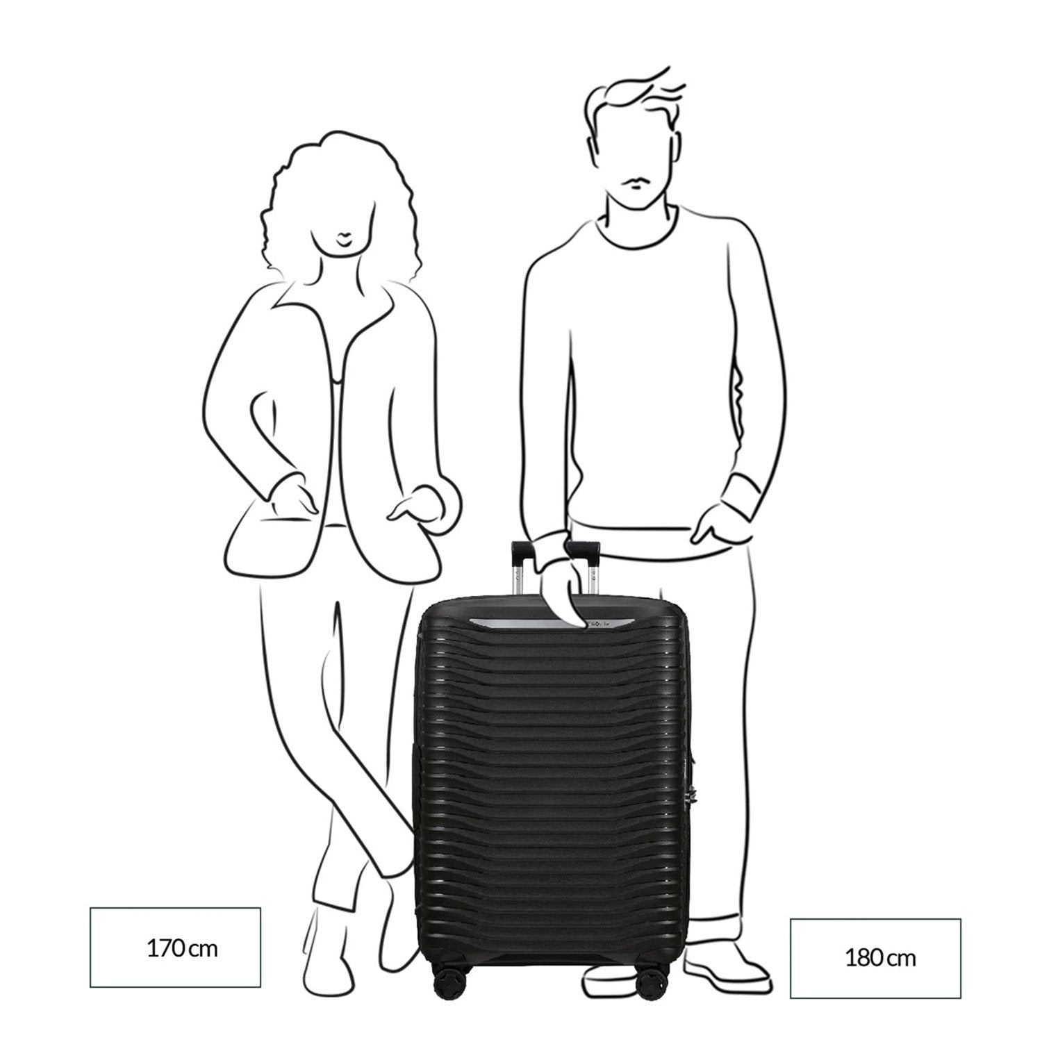 Samsonite UPSCAPE spinner reiskoffer - 81x30cm 4 wielen - Northern Blue