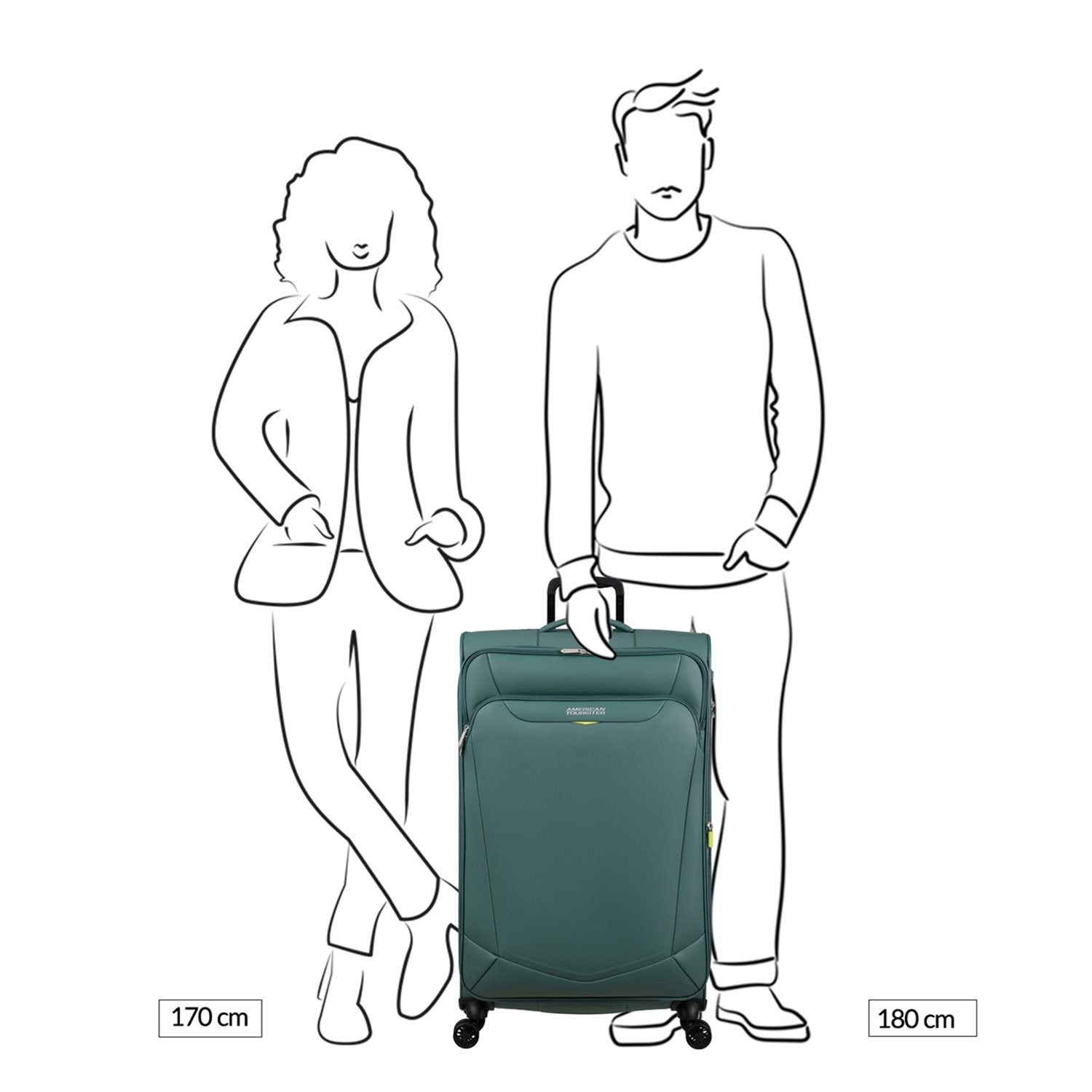 American Tourister SUMMERRIDE reiskoffer spinner L - zwart