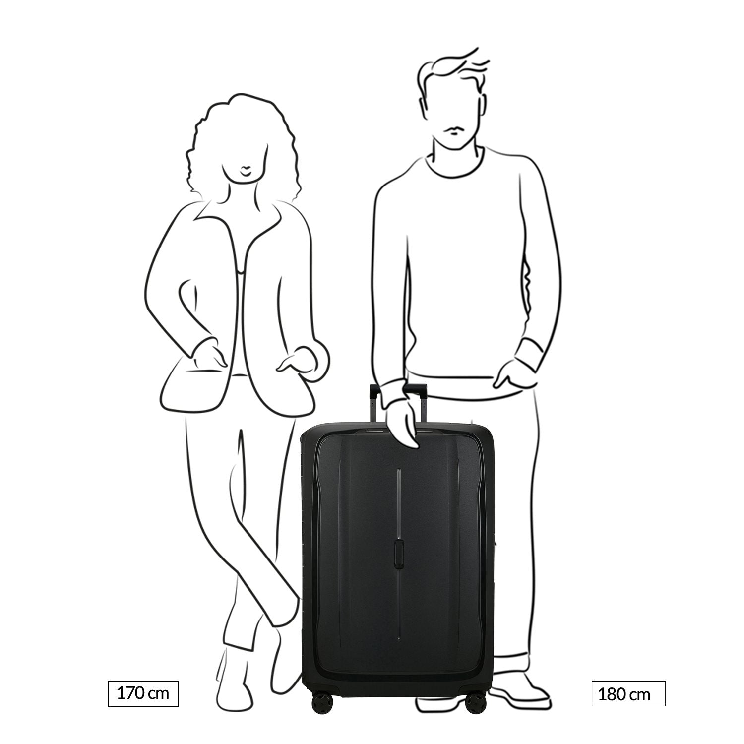Samsonite ESSENS spinner reiskoffer - 81 x30cm 4 wielen - Rad. Yellow