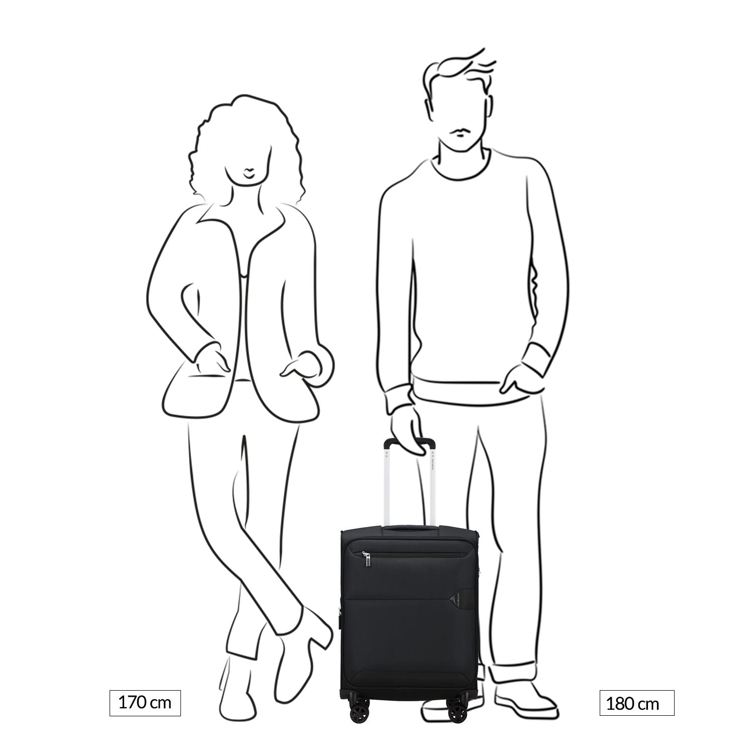 Samsonite URBIFY spinner reiskoffer - 55x20cm exp.- pine green