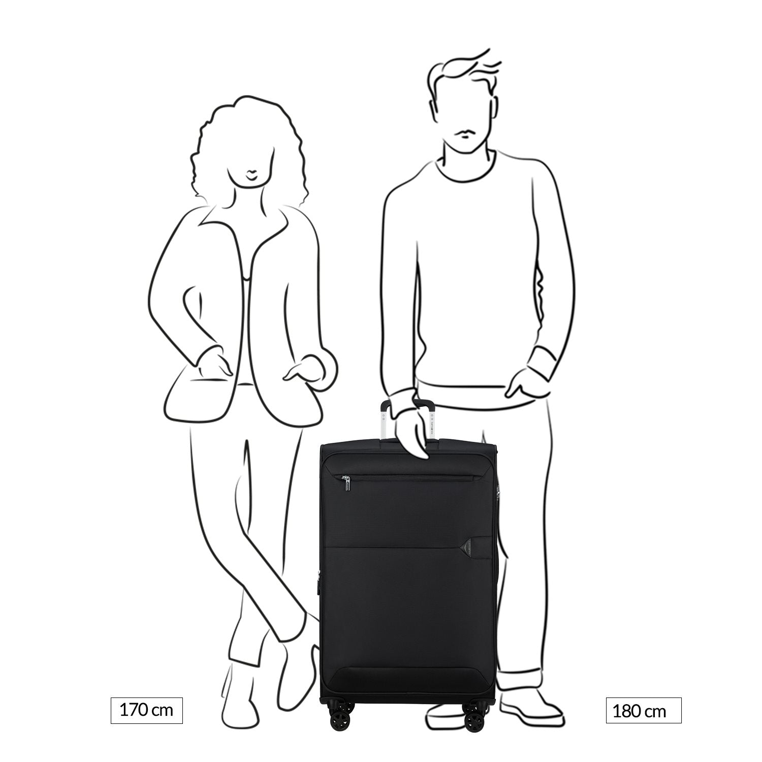 Samsonite URBIFY spinner reiskoffer - 78x29cm exp.- pine green