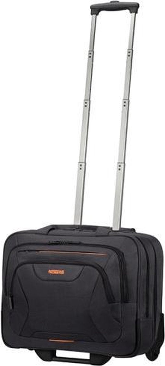 American Tourister AT WORK rolling tote 15.6" black/orange