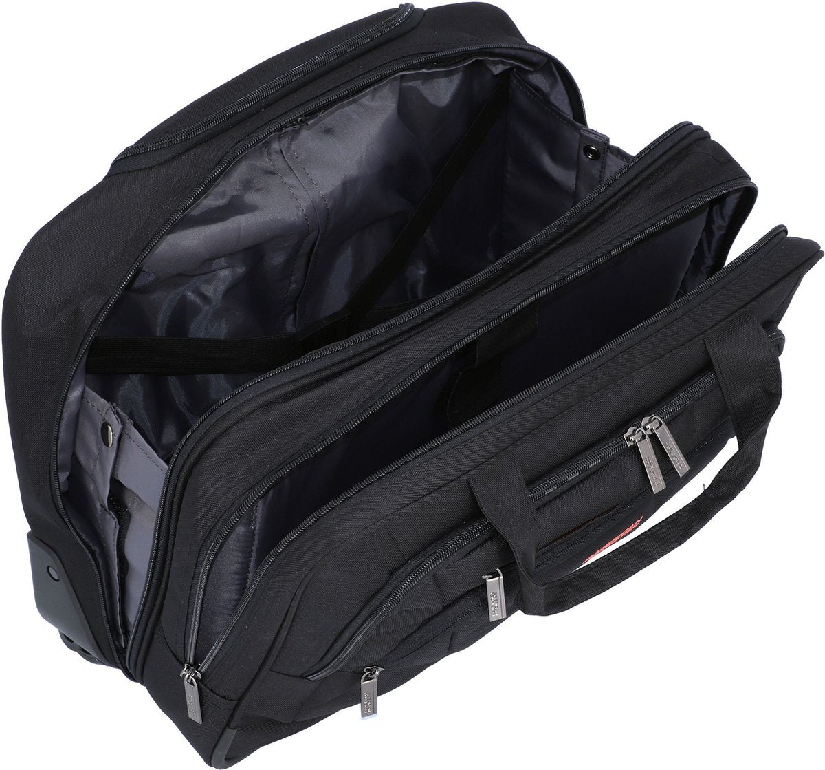 American Tourister AT WORK rolling tote 15.6" black/orange