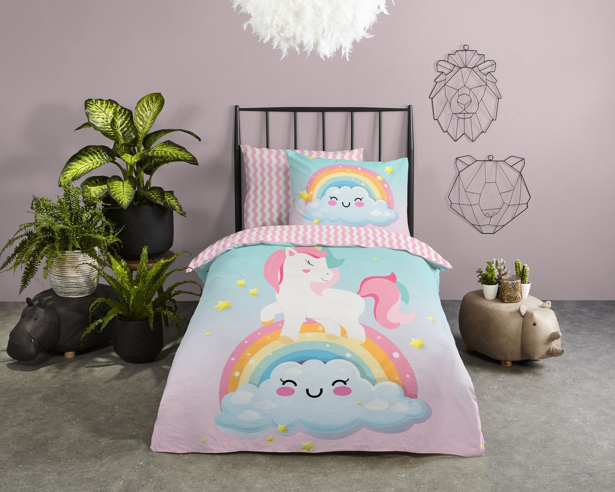 GOODMORNING Dekbedovertrek kids- 140x22 cm - 33163 multi -
