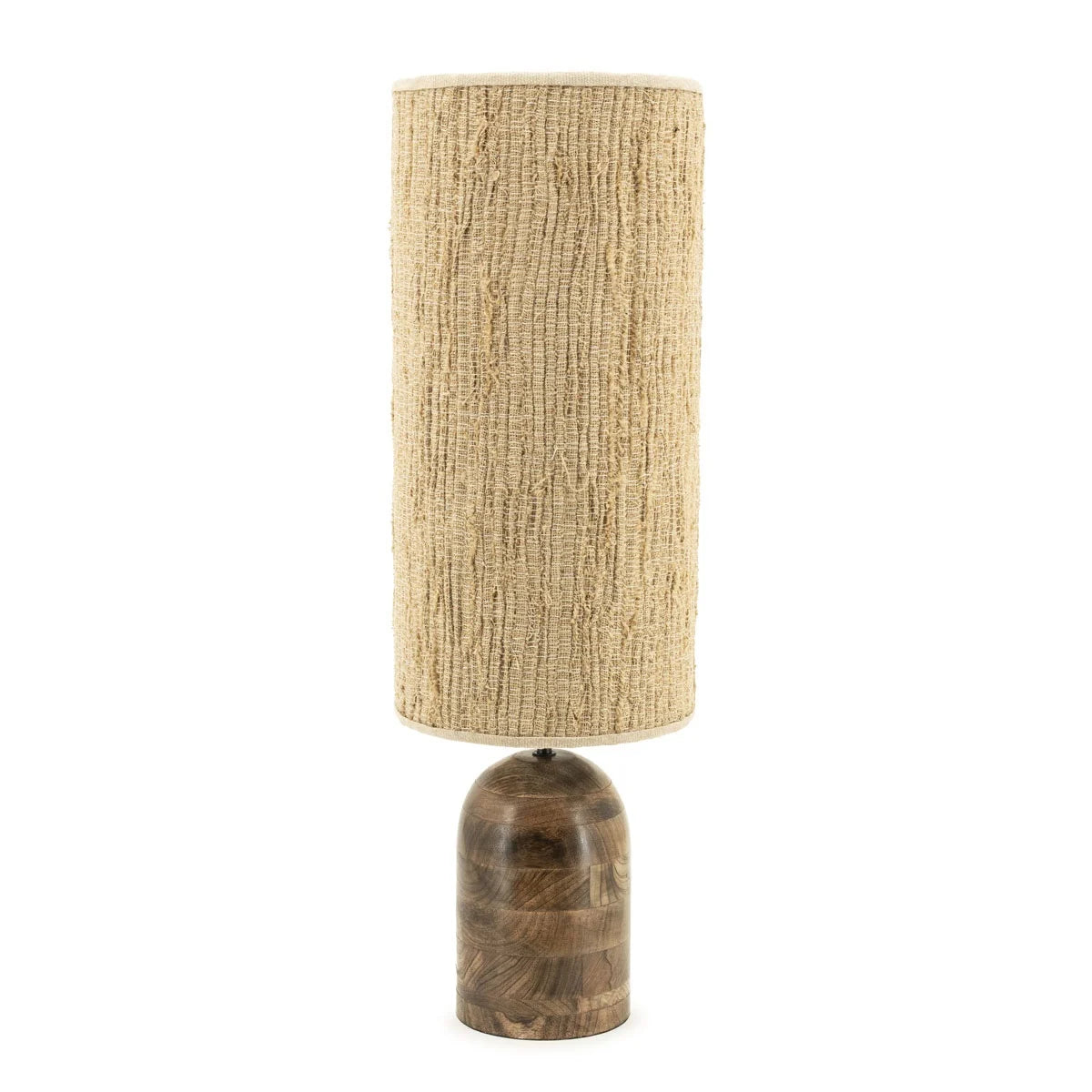 BY BOO Gadja tafellamp - L 25x78cm - hout/ jute