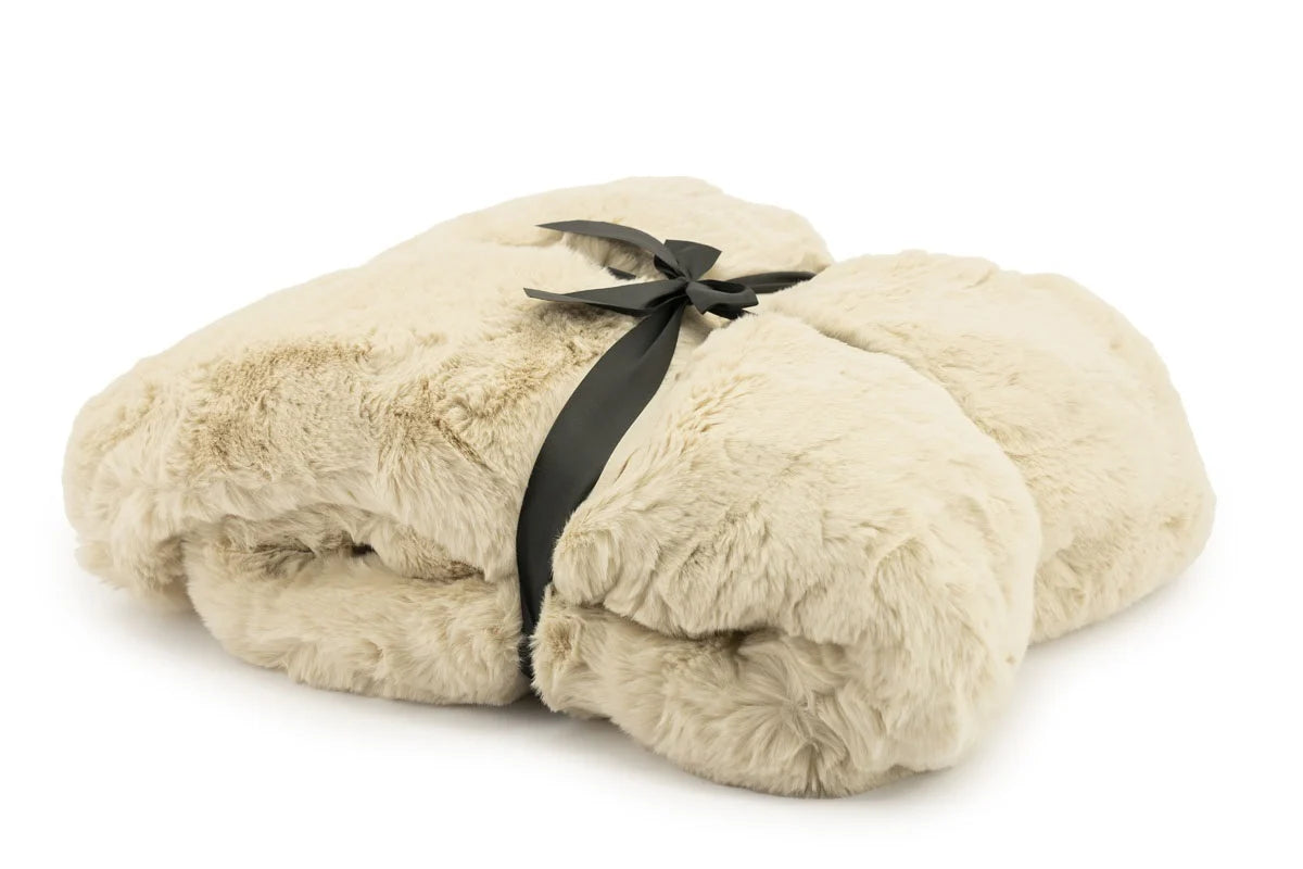 BY BOO Mosa plaid - 170x140cm - beige