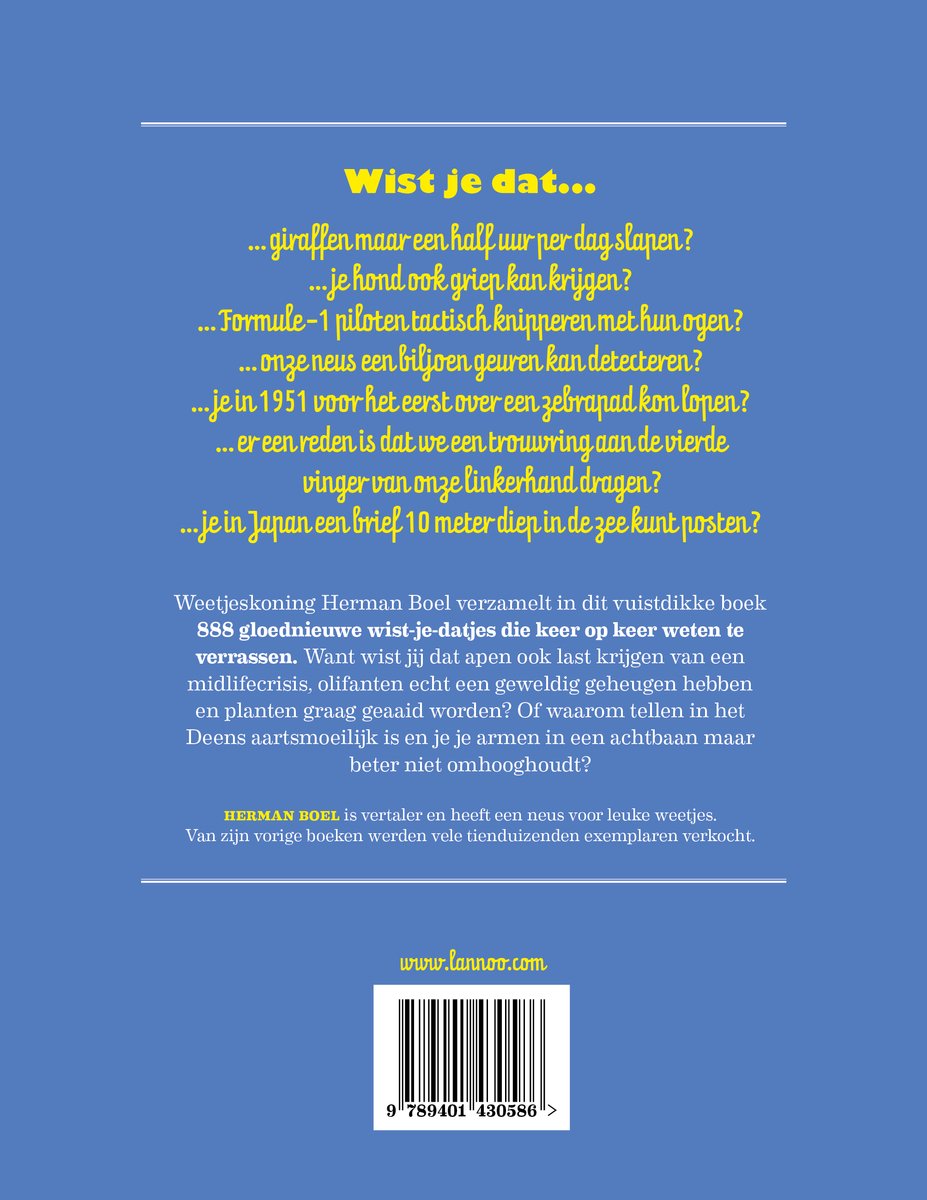 888 weetjes die je snel weer mag vergeten - Herman Boel