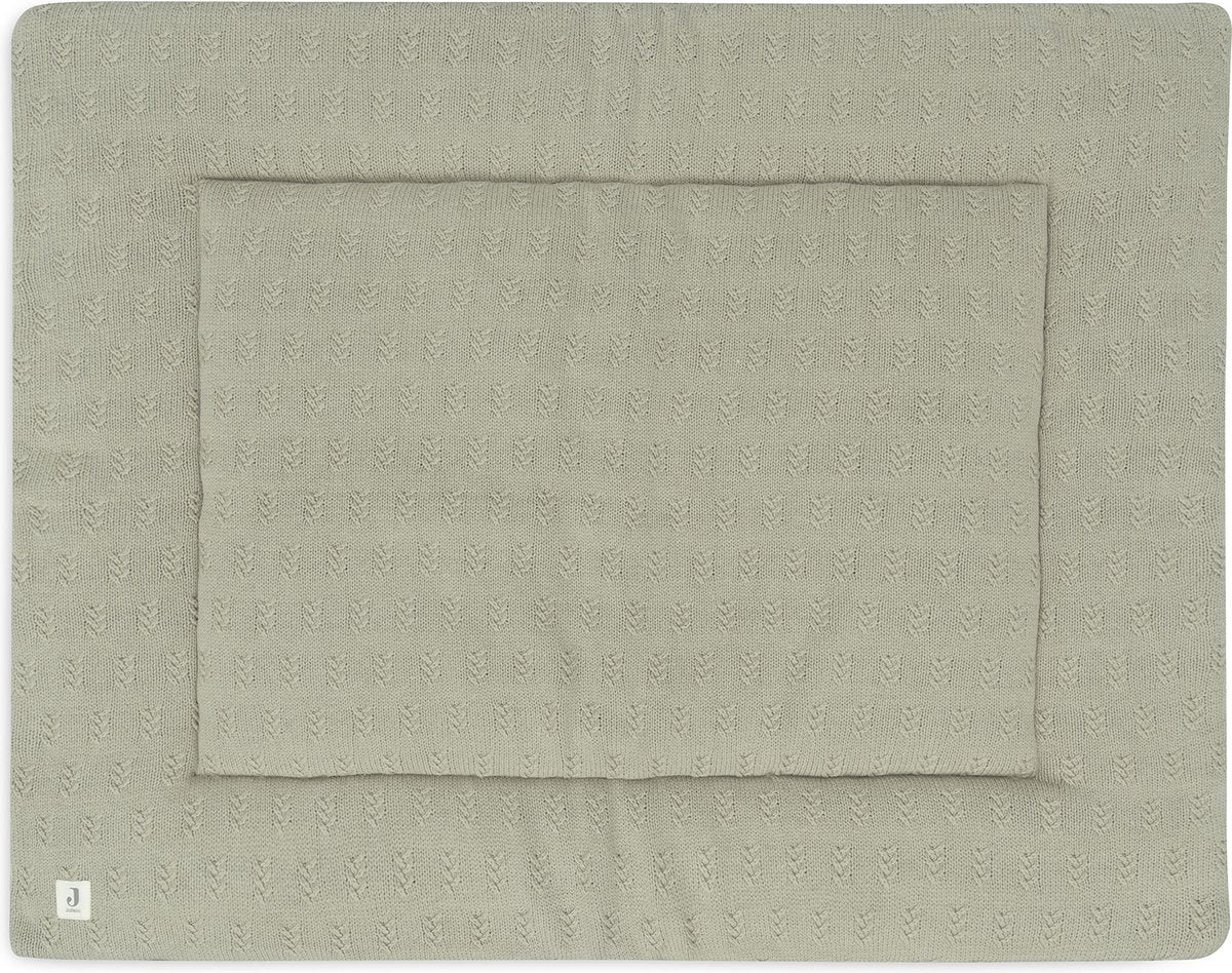 JOLLEIN Boxkleed - 75x95cm - grain knit olijf groen