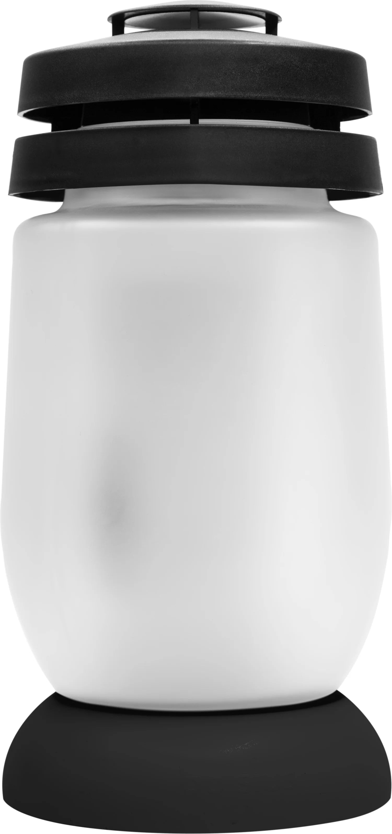 BOLSIUS Lantaarn satin - 23.5x11.1cm - wit/ zwart    TU UC