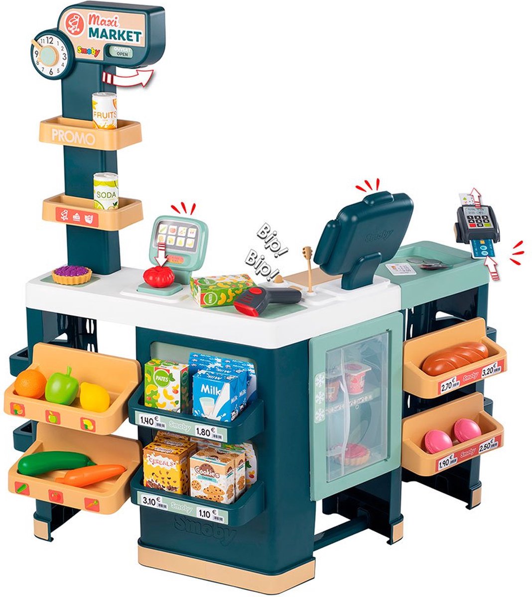 SMOBY Maxi market - Supermarkt winkel m/ kassa