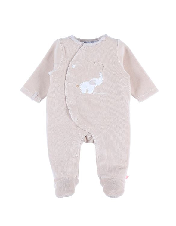 NOUKIES Pyjama fluweel - Bali beige - 00m