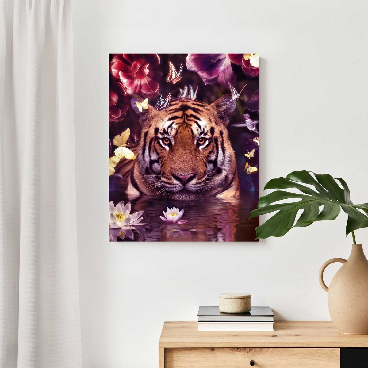 Deco panel - 40x50 - flora tiger