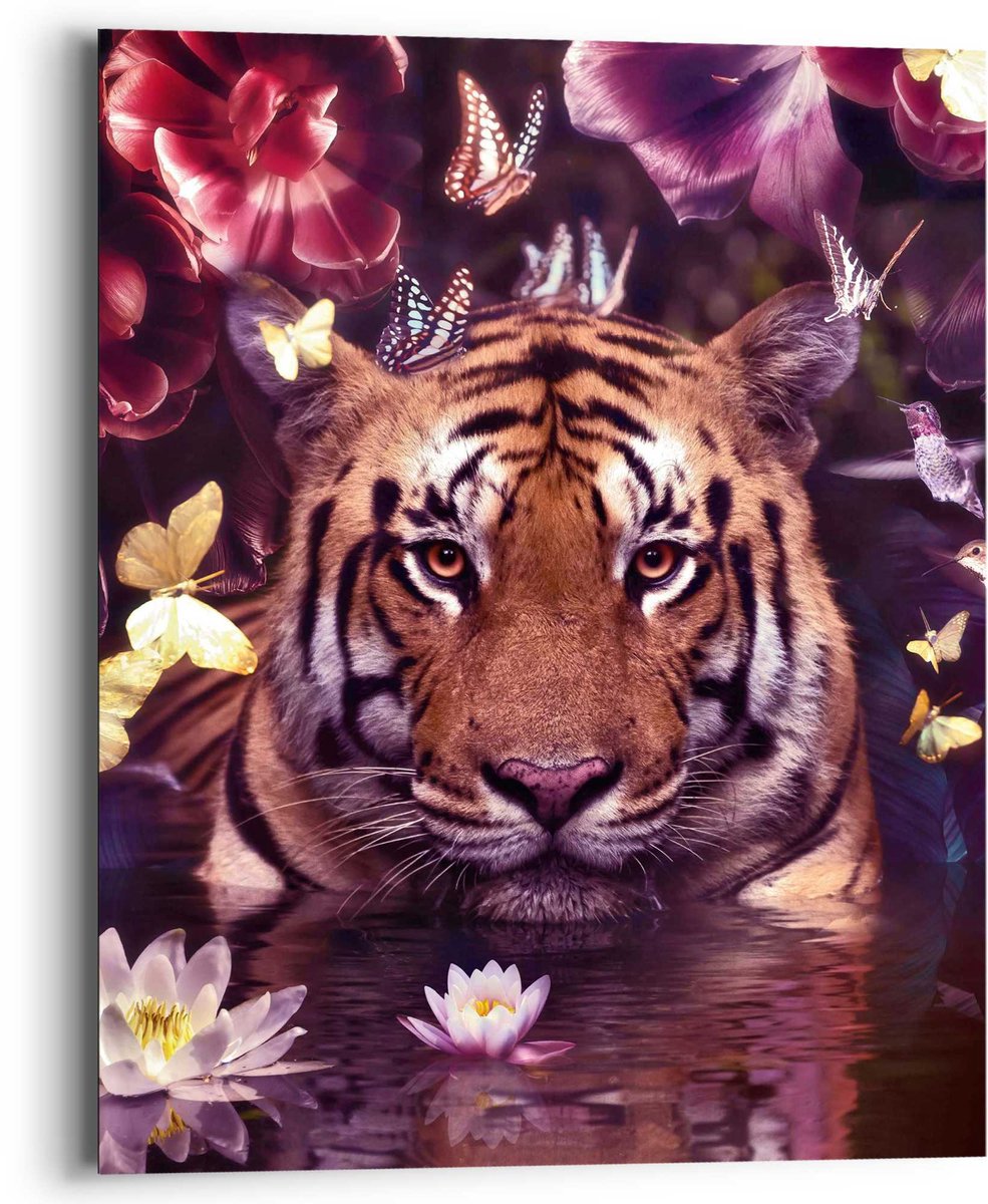 Deco panel - 40x50 - flora tiger