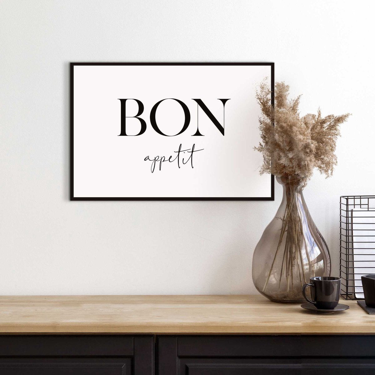 Slim frame black - 20x30cm - bon appetit