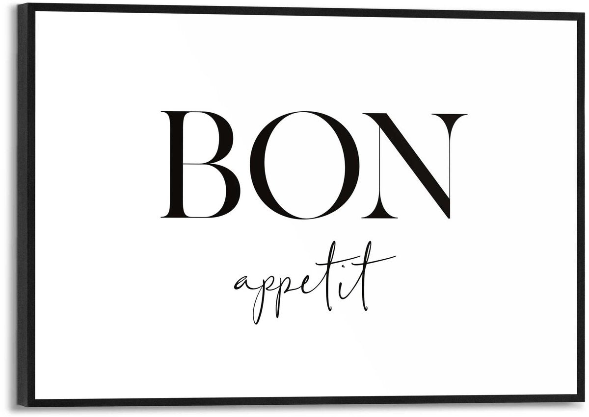 Slim frame black - 20x30cm - bon appetit
