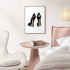 Slim frame wit - 30x40cm - catwalk heels