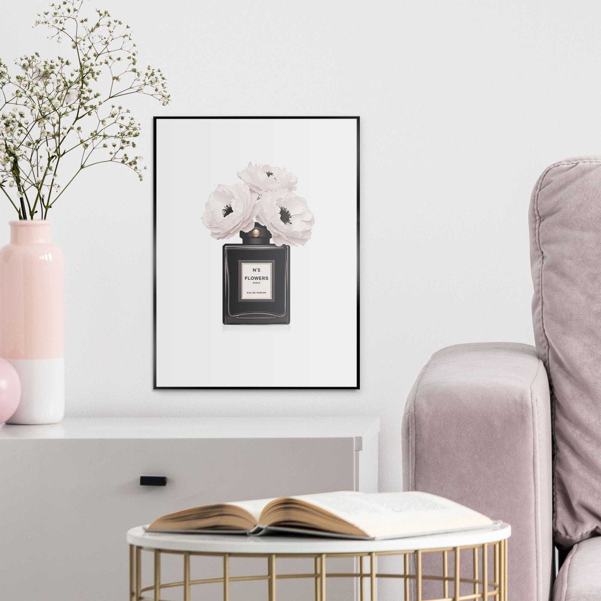 Slim frame wit - 30x40cm - beauty bottle