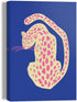 Giclee on canvas - 20x30cm - blue pink cat